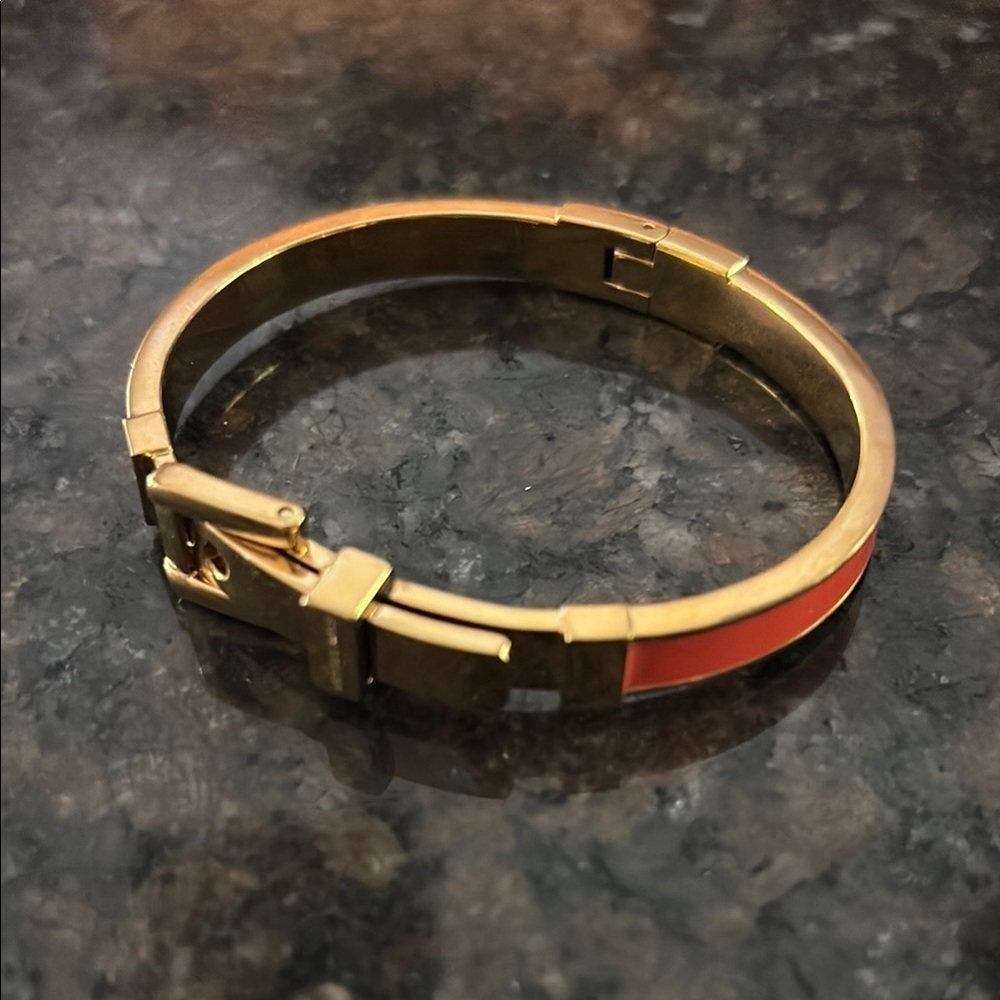 Michael Kors Gold and Orange Bracelet